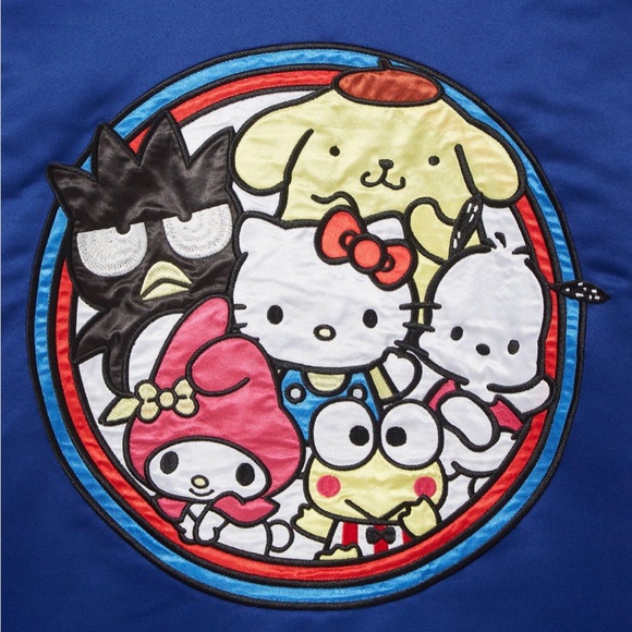 NEW Hello Kitty and Friends Blue Bomber Jacket Adult size XXL / 2XL - NWT - Picture 4 of 6